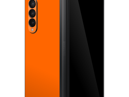 Samsung Galaxy Z FOLD 3 GLOSSY Orange Skin Supply