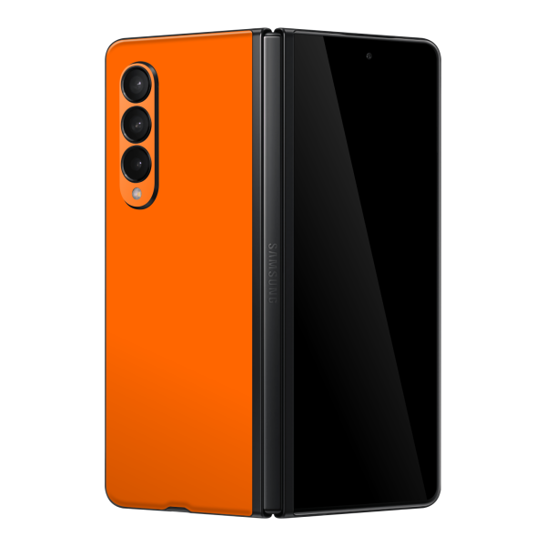 Samsung Galaxy Z FOLD 3 GLOSSY Orange Skin Supply