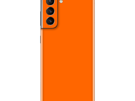 Samsung Galaxy S21 GLOSSY Orange Skin Online