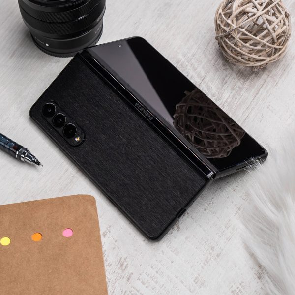 Samsung Galaxy Z FOLD 3 BRUSHED BLACK Metallic Skin Sale