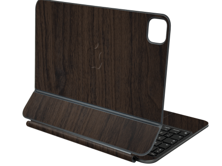 Magic Keyboard for iPad PRO 13” (M4, 2024) LUXURIA Textured DARK WALNUT Skin For Discount