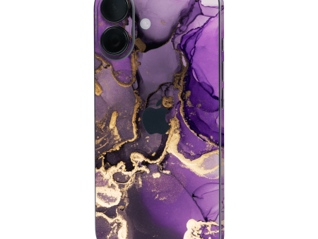 iPhone 16 Plus SIGNATURE AGATE GEODE Purple-Gold Skin Hot on Sale