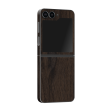 Samsung Z Flip 6 LUXURIA Textured DARK WALNUT Skin on Sale