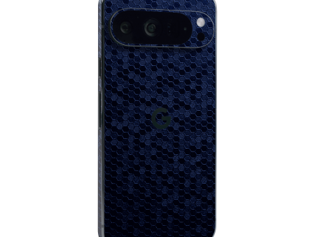 Google Pixel 9 Pro XL - LUXURIA Navy Blue HONEYCOMB 3D TEXTURED Skin Supply