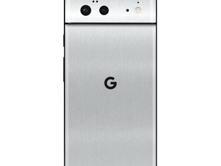 Google Pixel 6 BRUSHED ALUMINIUM Metallic Skin For Discount