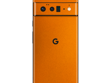 Google Pixel 6 PRO GLOSSY FIERY ORANGE TUNING Metallic Skin Discount