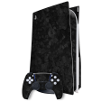 PlayStation 5 (PS5) DISC Edition FORGED CARBON Fibre 3D Textured Skin For Sale