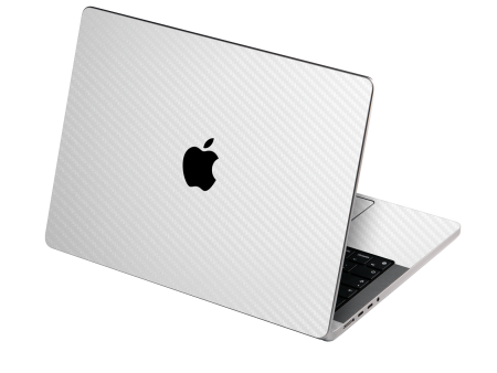 MacBook PRO 16  (2021) 3D Textured CARBON Fibre Skin - WHITE Cheap