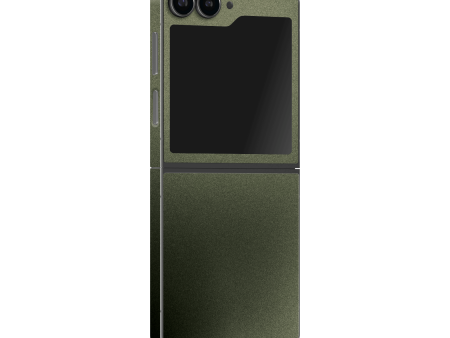 Samsung Z Flip 6 Military Green Metallic Skin Hot on Sale