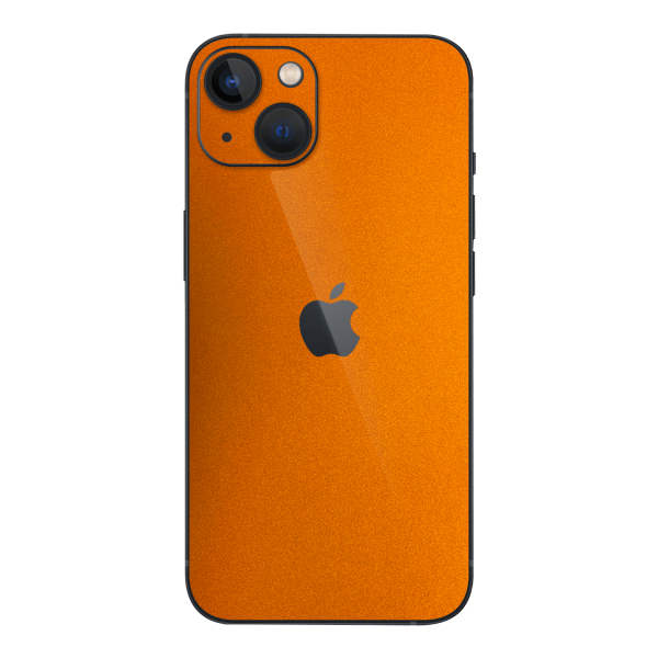 iPhone 14 GLOSSY FIERY ORANGE TUNING Metallic Skin Supply