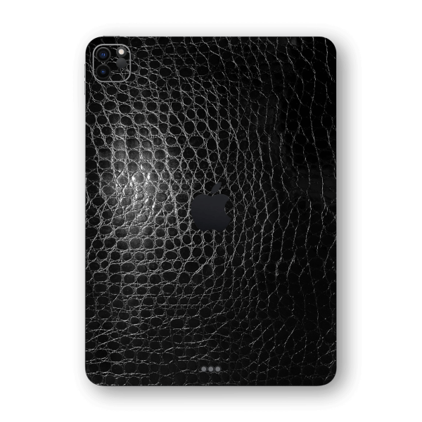 iPad PRO 12.9  (2021) LUXURIA BLACK ALLIGATOR Leather Skin Hot on Sale