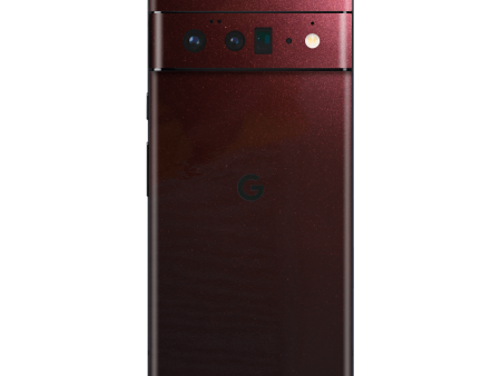 Google Pixel 6 PRO GLOSSY BLACK ROSE Metallic Skin For Sale