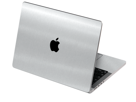 MacBook PRO 16  (2021) BRUSHED ALUMINIUM Metallic Skin For Cheap