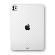 iPad PRO 12.9  (2021) Textured CARBON Fibre Skin - WHITE Online Sale