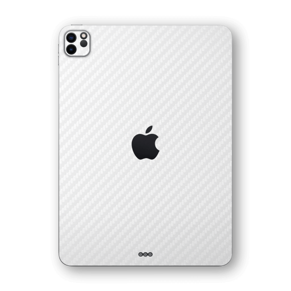 iPad PRO 12.9  (2021) Textured CARBON Fibre Skin - WHITE Online Sale