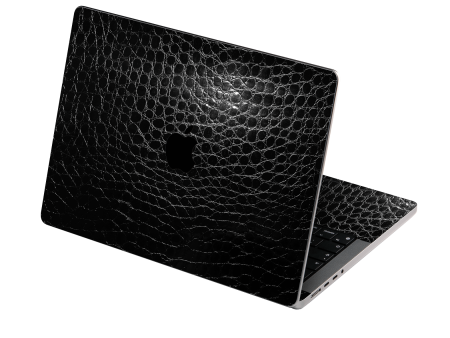 MacBook PRO 16  (2021) LUXURIA BLACK ALLIGATOR Leather Skin For Discount