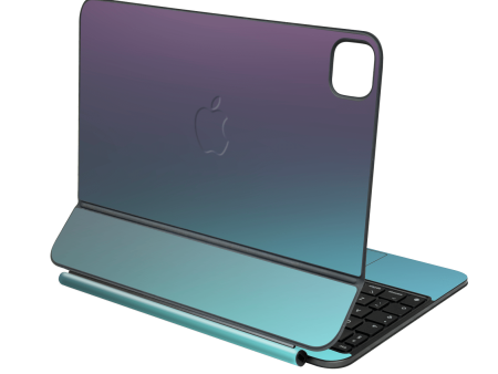 Magic Keyboard for iPad PRO 13” (M4, 2024) CHAMELEON TURQUOISE LAVENDER Matt Metallic Skin For Discount