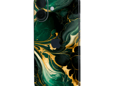 iPhone 16 Plus SIGNATURE AGATE GEODE Royal Green-Gold Skin For Sale