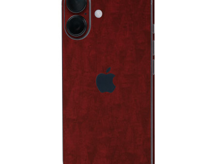 iPhone 16 Plus LUXURIA Scarlet Satin Wood Skin Online