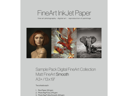 Hahnemuhle Matte Smooth FineArt Inkjet Paper Sample Pack (13 x 19 , 10 Sheets) Online now